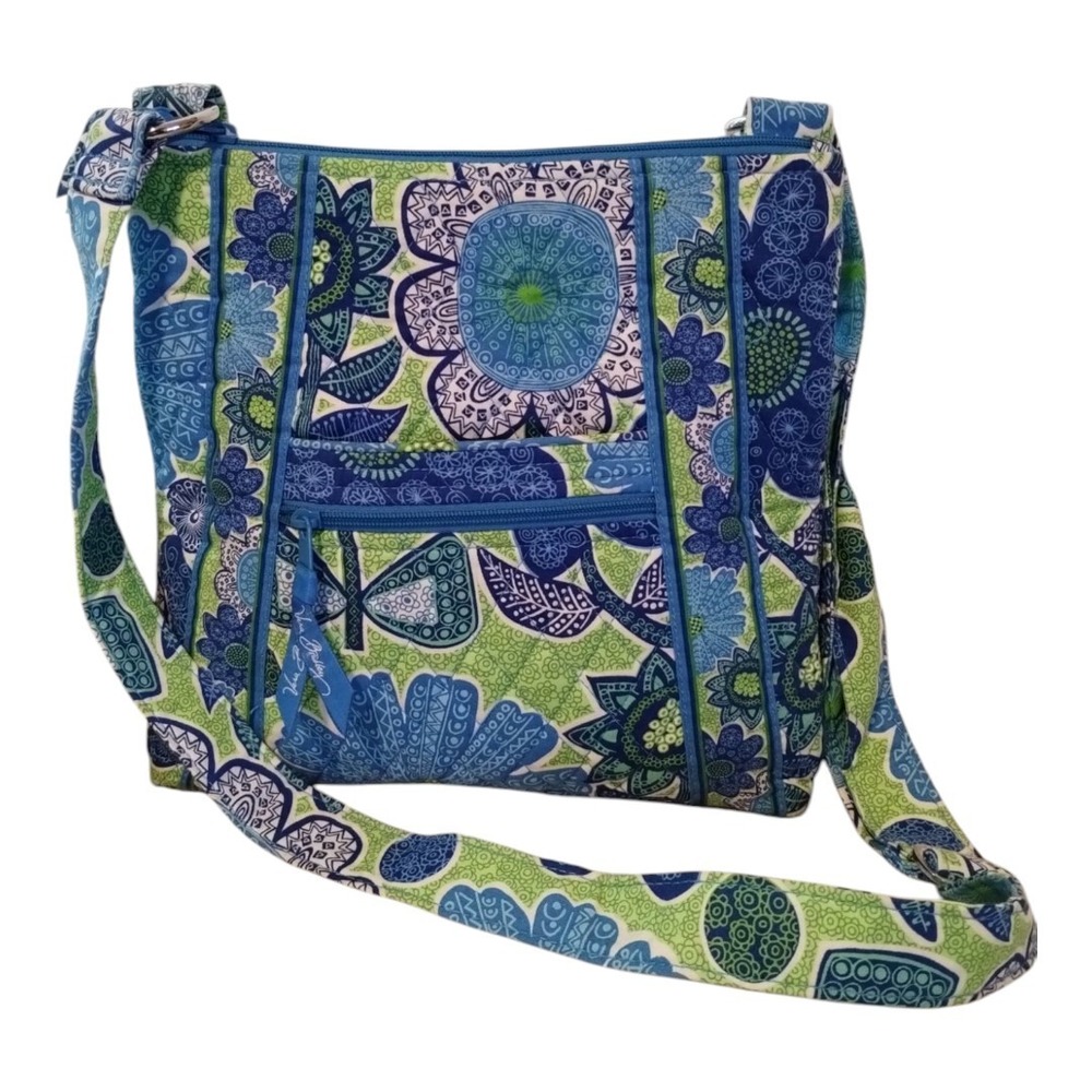 Vera Bradley Shoulder Tote Doodle Daisy Purse Floral Crossbody Y2K‎ Gramma core